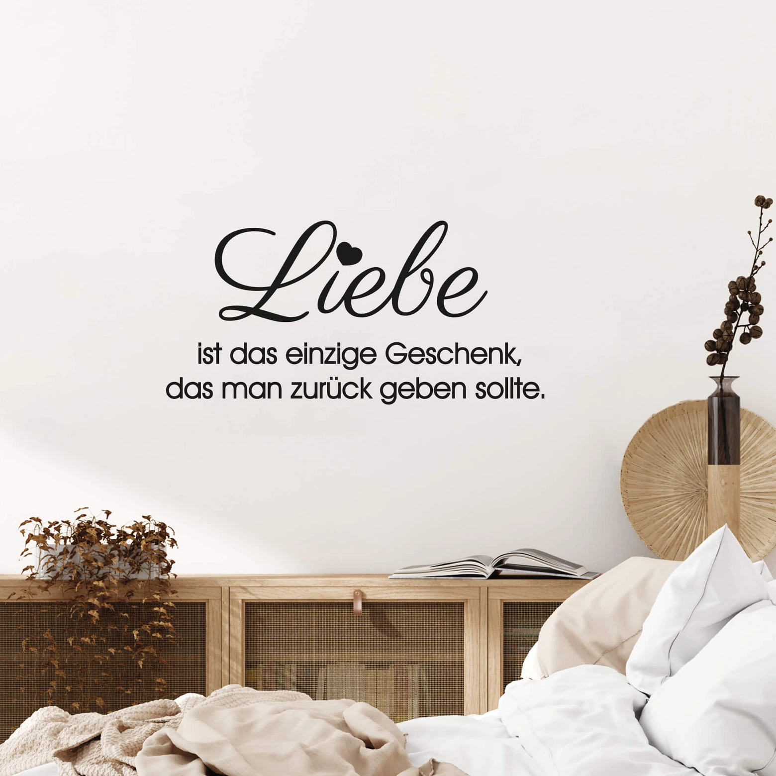 Wandtattoo 'Liebe Ist.. Für Immer!' – 120x80 Cm, Selbstklebend, In 40 Farben Erhältlich