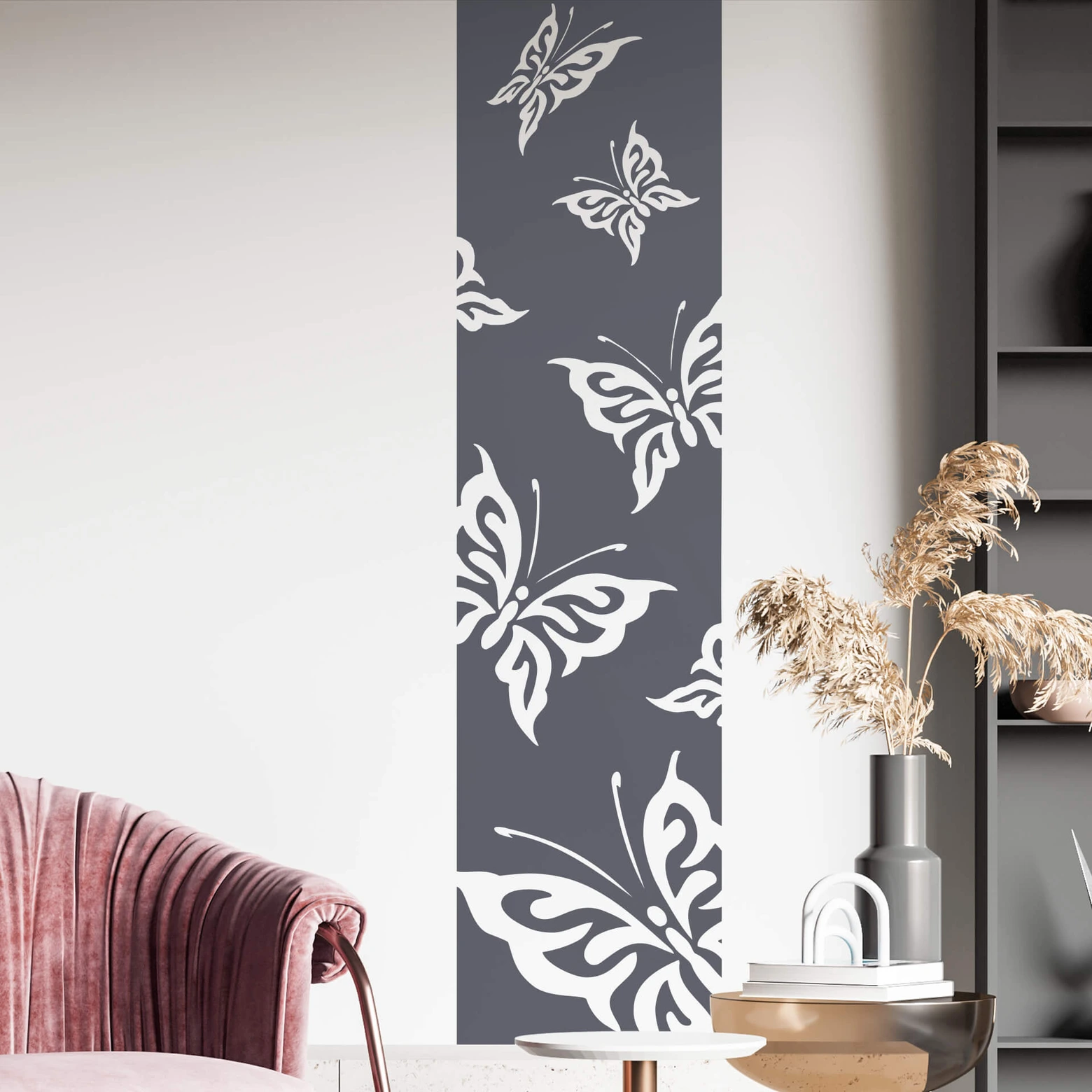 Wandtattoo Schmetterlinge zur Wanddekoration Wandtattoo Banner Schmetterling | wall-art.de