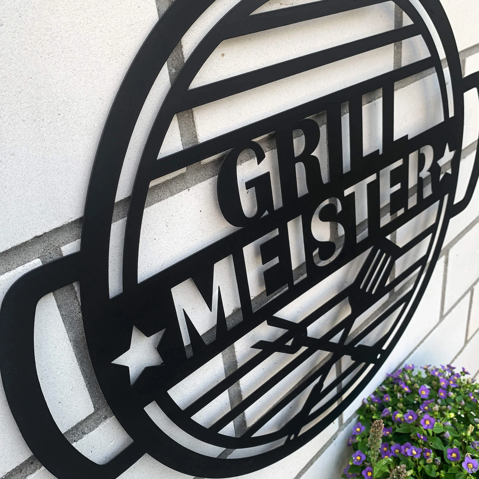 Grillplatz - Mein Zweites Zuhause Metallschild XXL | Alu, 28,5x38 Cm | Perfekt Für Grillfans