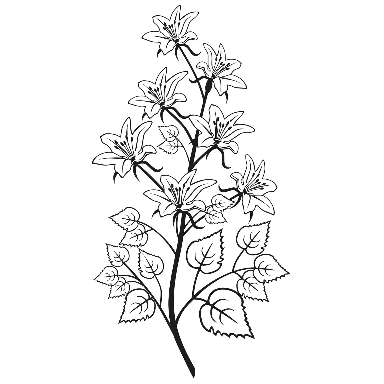 Tattoo-Bogen Temporär „Blütenzweig“ – Pink, Weiß, Grün, Braun, 19x9 Cm, Wasserfest