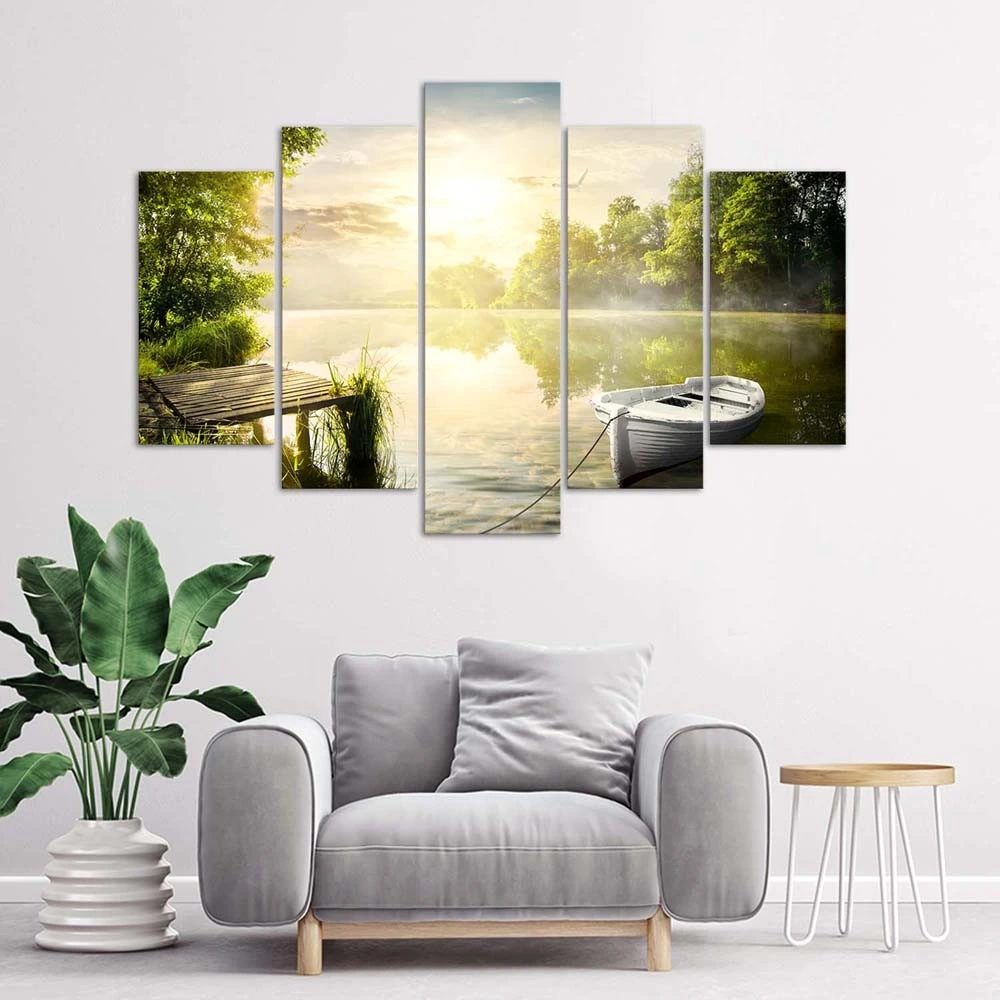 Stilvolle Leinwandbilder 5 Teilig Bild
