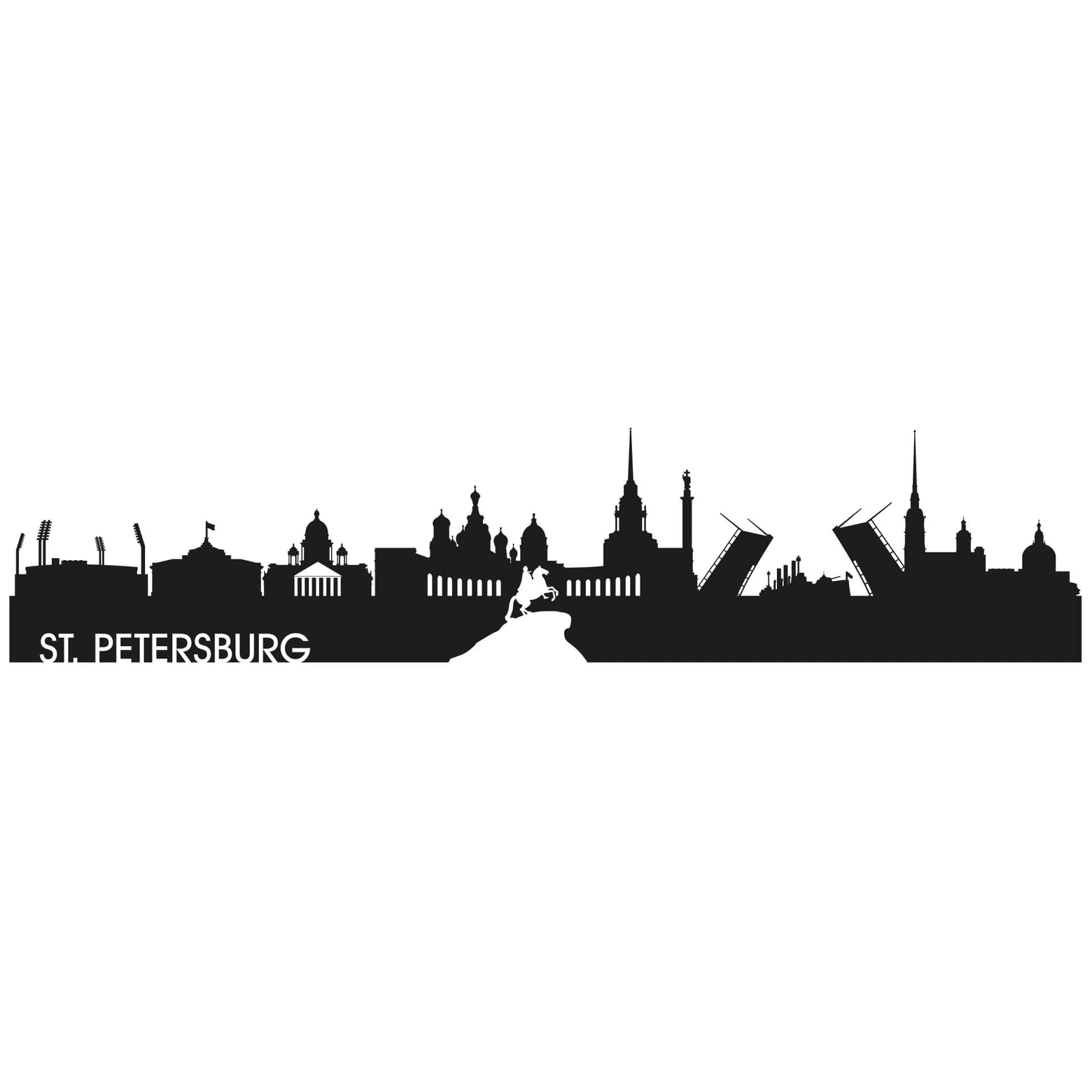 Wandtattoo Skyline St. Petersburg wallart.de