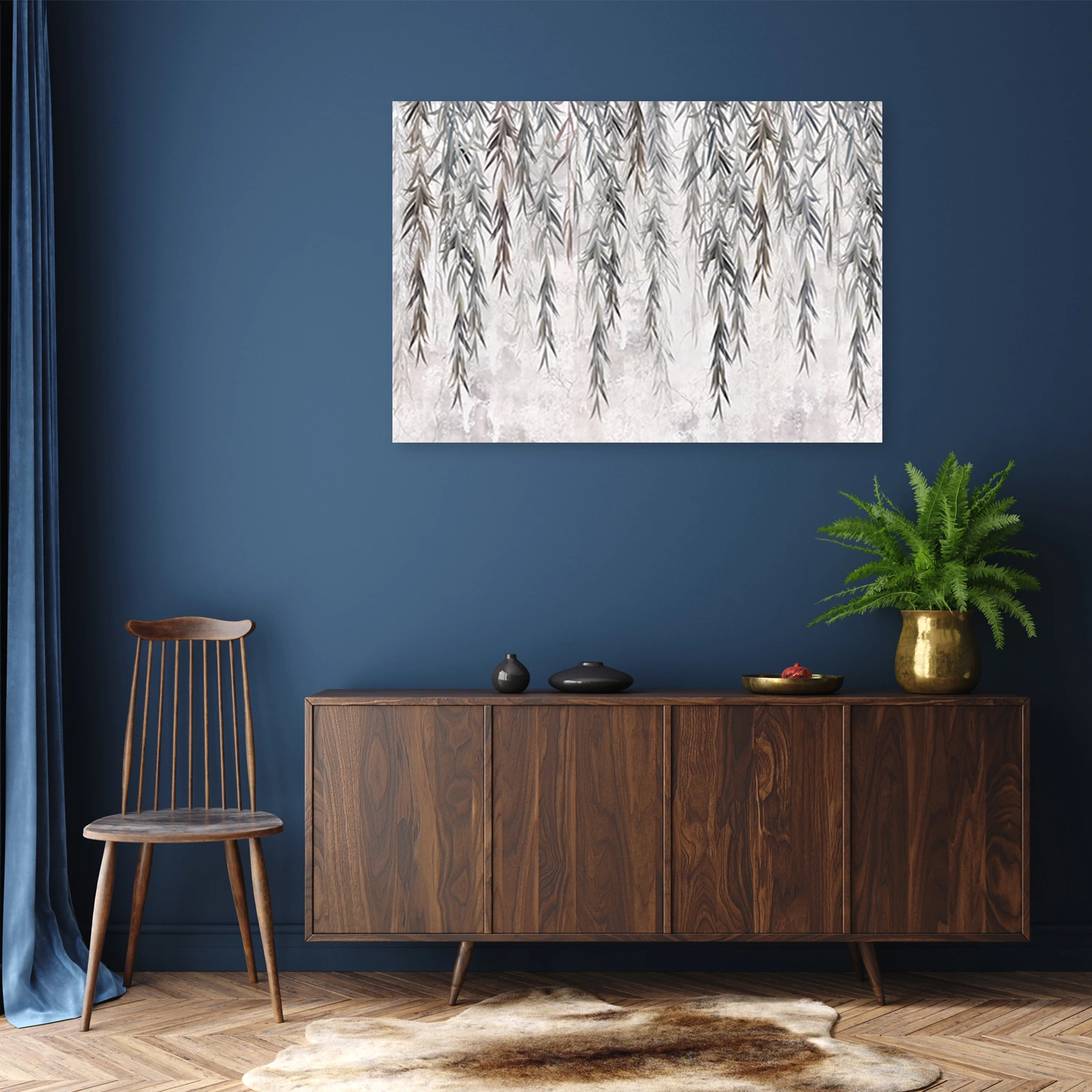 Leinwandbild Goldene Ananas Auf Rosé - 60x60cm XXL Wandbild