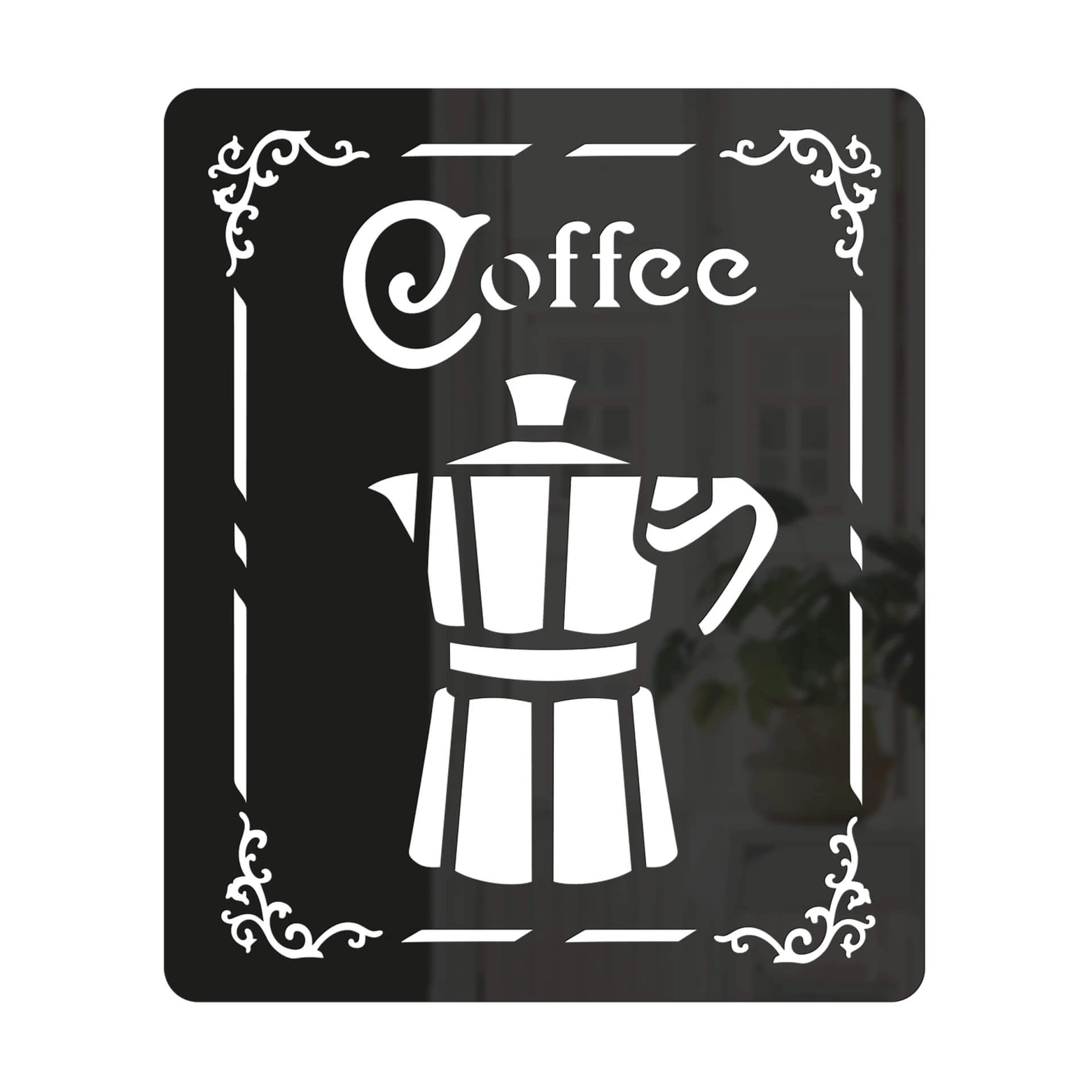 Metalen Muurkunst Decor voor Café - Koffie Thema 30 x 22 cm Handig voor Metalen Muurkunst Decor voor Café - Koffie Thema 30 x 22 cm Handig voor