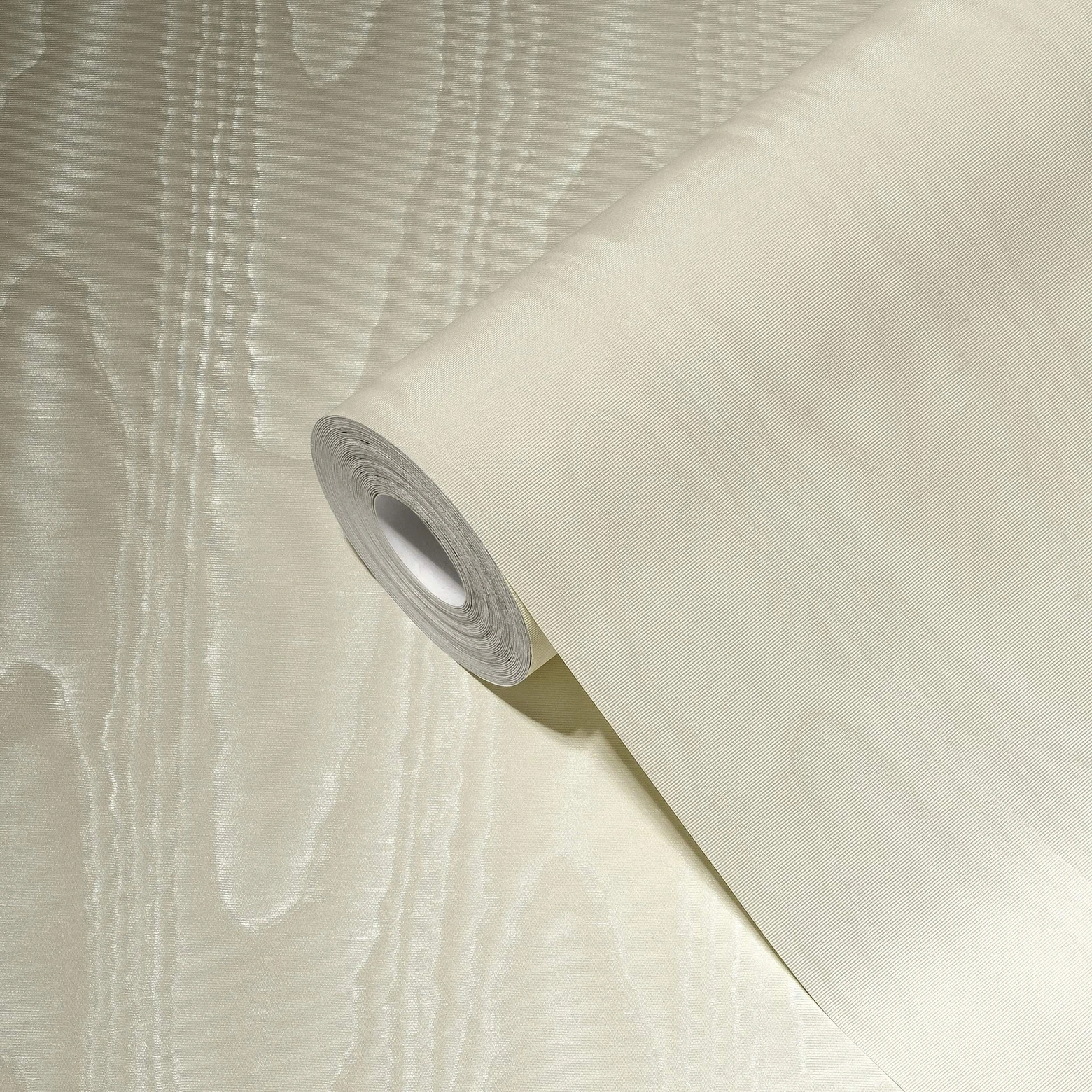 blown vinyl wallpaper in cream A.S. Creation nonwoven wallpaper light
