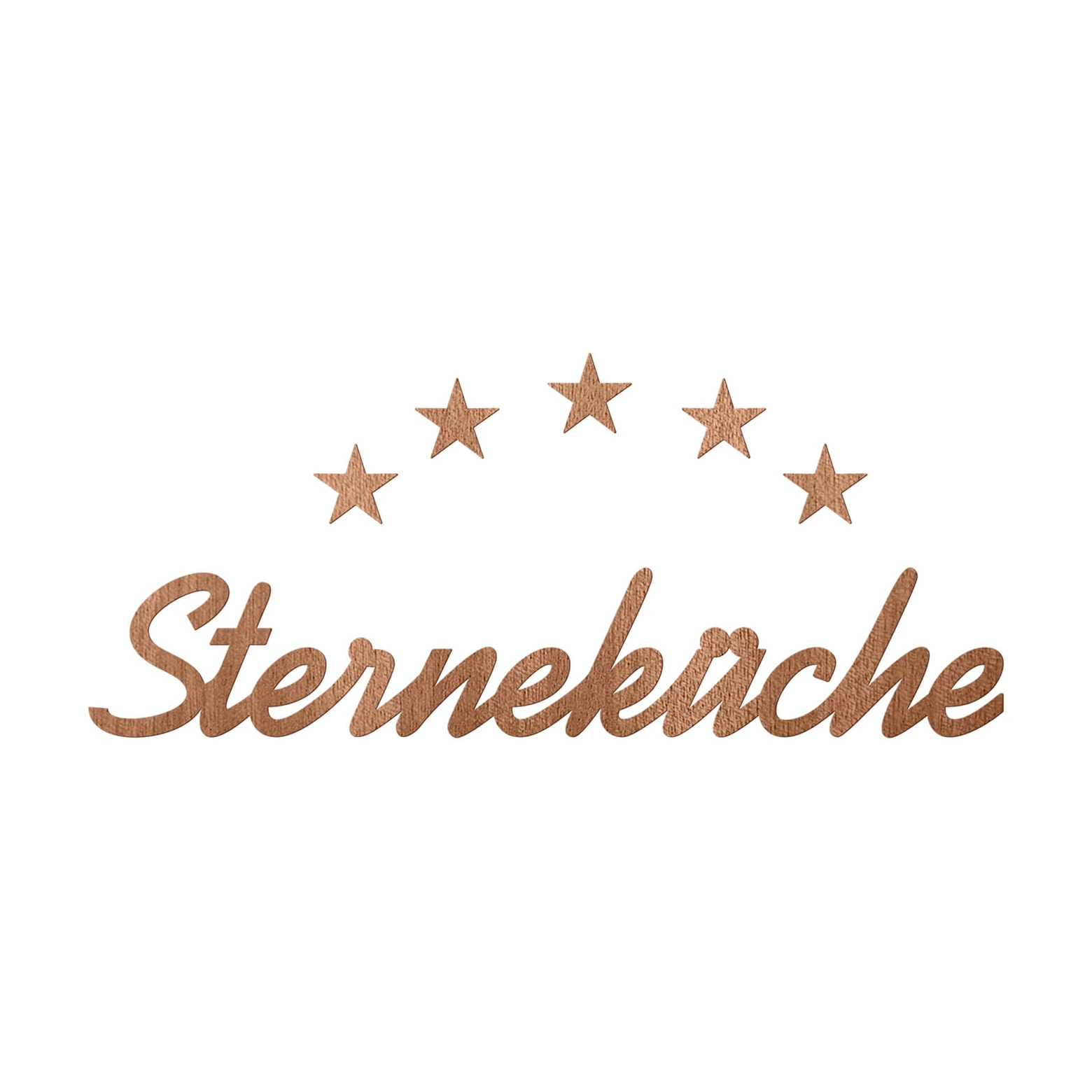 KLEINLAUT 3D-Schriftzug „Sterneküche“ – 25 X 4,3 Cm, In 32 Farben, Pastell Grün