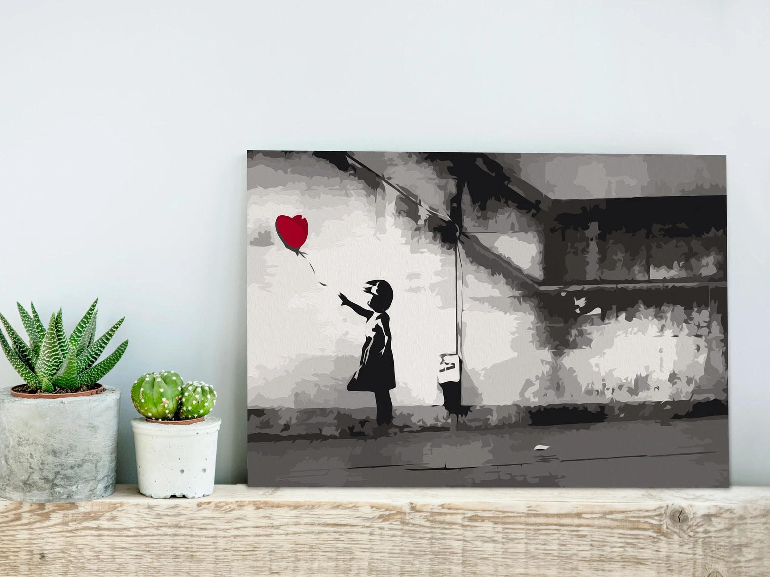 Malen nach Zahlen Flüchtige Liebe (Banksy) wallart.de
