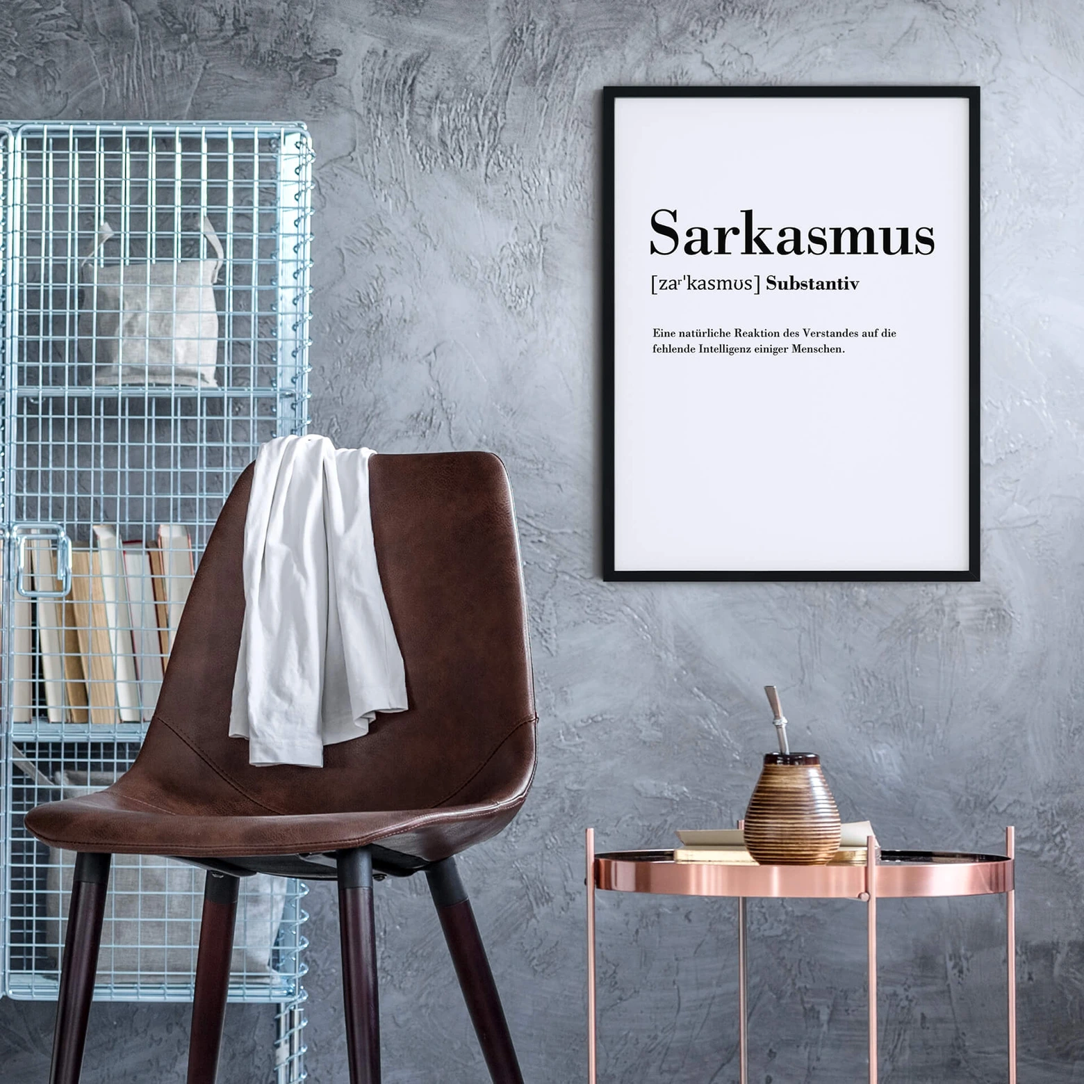 Poster Grammatik Sarkasmus wallart.de