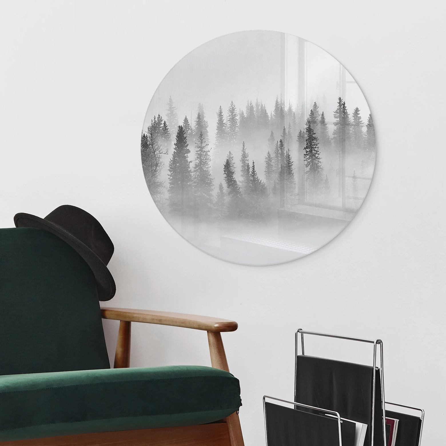 Faszinierend Glasbild Schwarz Weiss Fotos