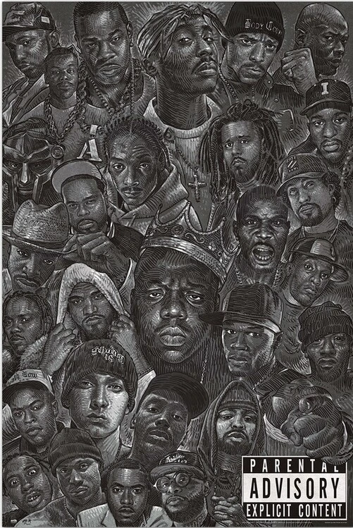 Musik Poster Hip Hop - All Stars 61x91,5 cm 