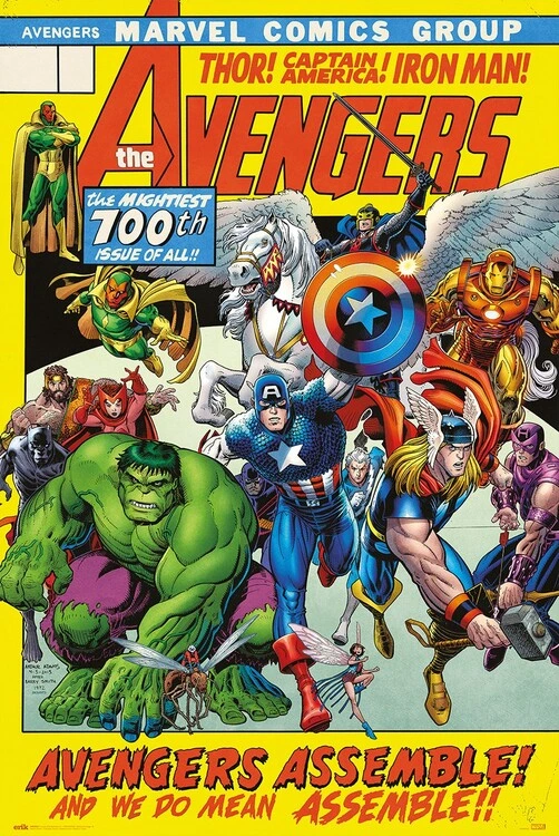 Poster, film poster Avengers - 100th Issue 61x91,5 cm 