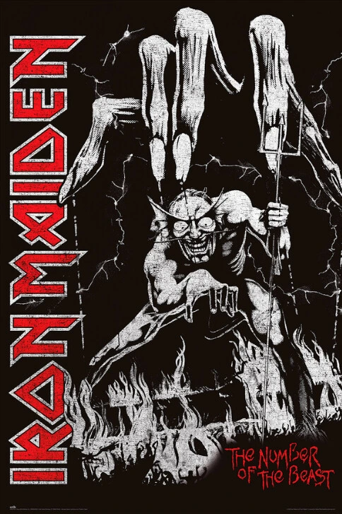 Musik Poster Iron Maiden - Number of Beast 61x91,5 cm 