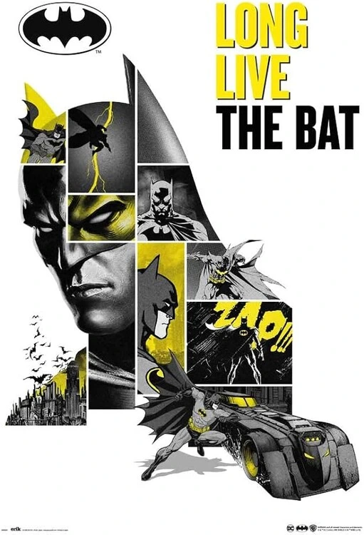 Poster, Filmposter Batman - 80th Anniversary 61x91,5 cm 