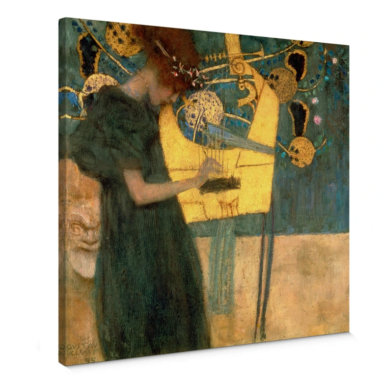 Leinwandbild Klimt - Die Musik 