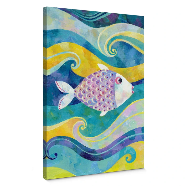 Canvastavla Blanz - Den lilla fisken 