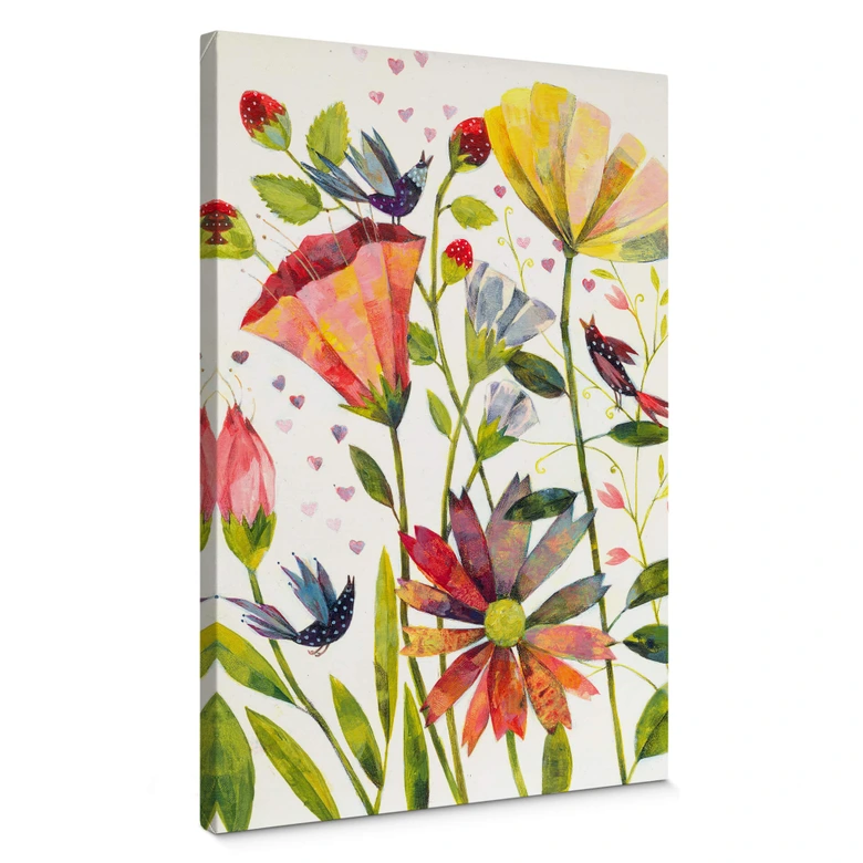 Leinwandbild Blanz - Wilde Sommerwiese 