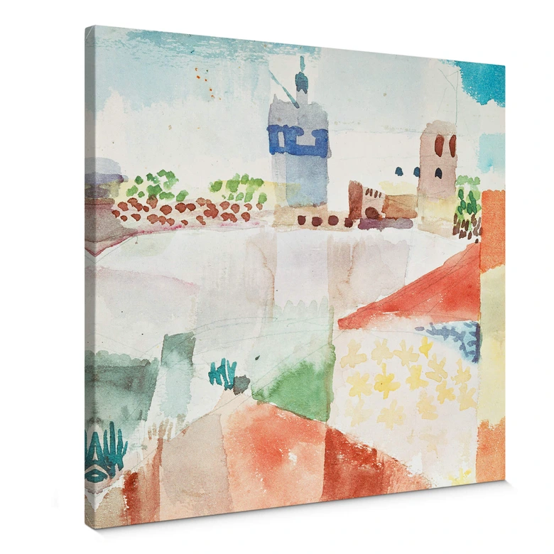 Leinwandbild Klee - Hammamet mit der Moschee 