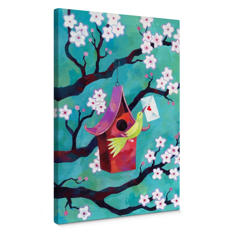 Lienzo Blanz - Pajarera 