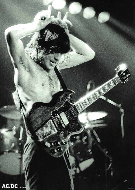 Poster AC/DC - Angus Young 1979, Plakat (59,4 x 84 cm) 