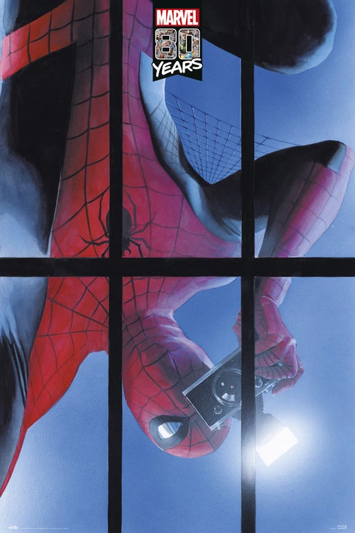 Poster, Filmposter Spiderman - 80 Years 61x91,5 cm 