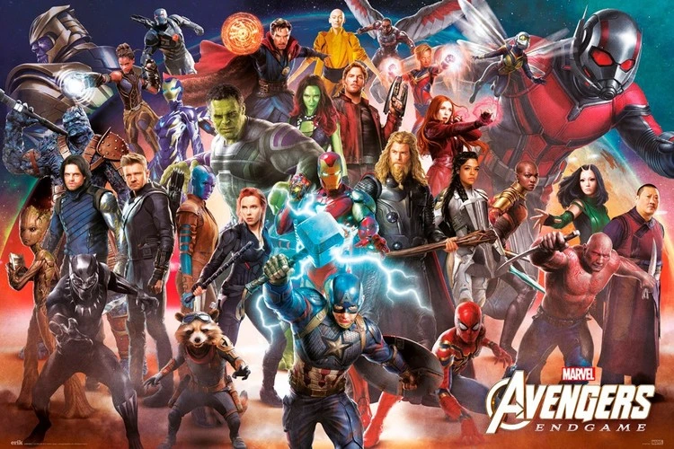 Poster, film poster Avengers: Endgame - Line Up 91,5x61 cm 