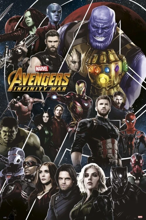 Poster, Filmposter Avengers: Infinity War 61x91,5 cm 