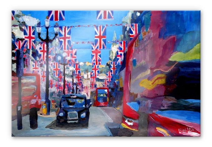Acrylglasbild Bleichner - Londoner Impressionen 