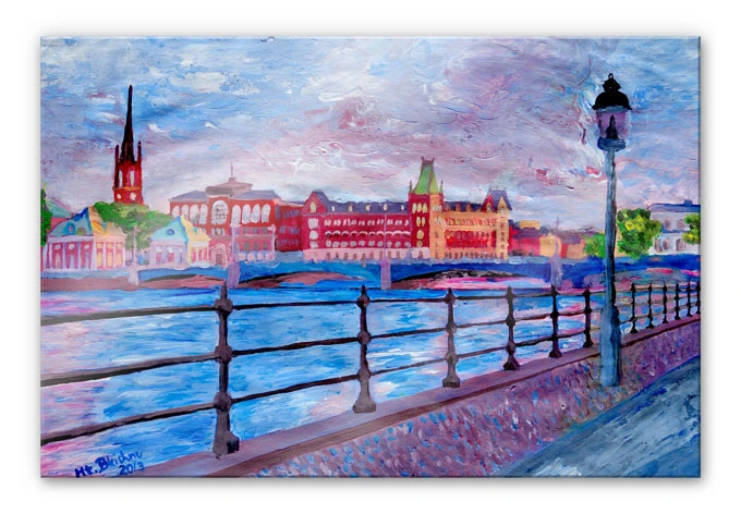 Akrylbillede Bleichner - Stockholm 