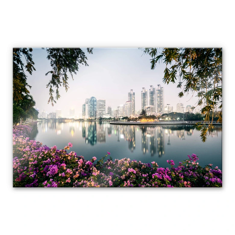 Acrylglasbild Colombo - Bangkok und seine Lichter 