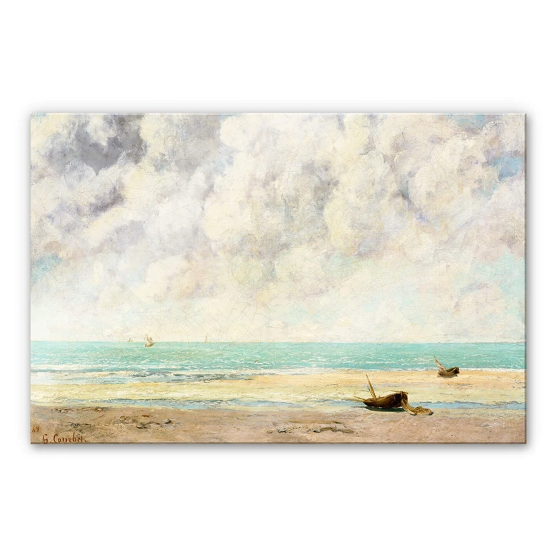 Acrylic print Courbet - The calm sea 