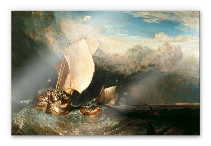 Acrylglasbild Turner - Fischerboote 