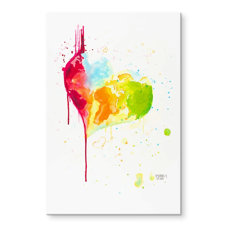 Acrylglasbild Buttafly - Heart World 