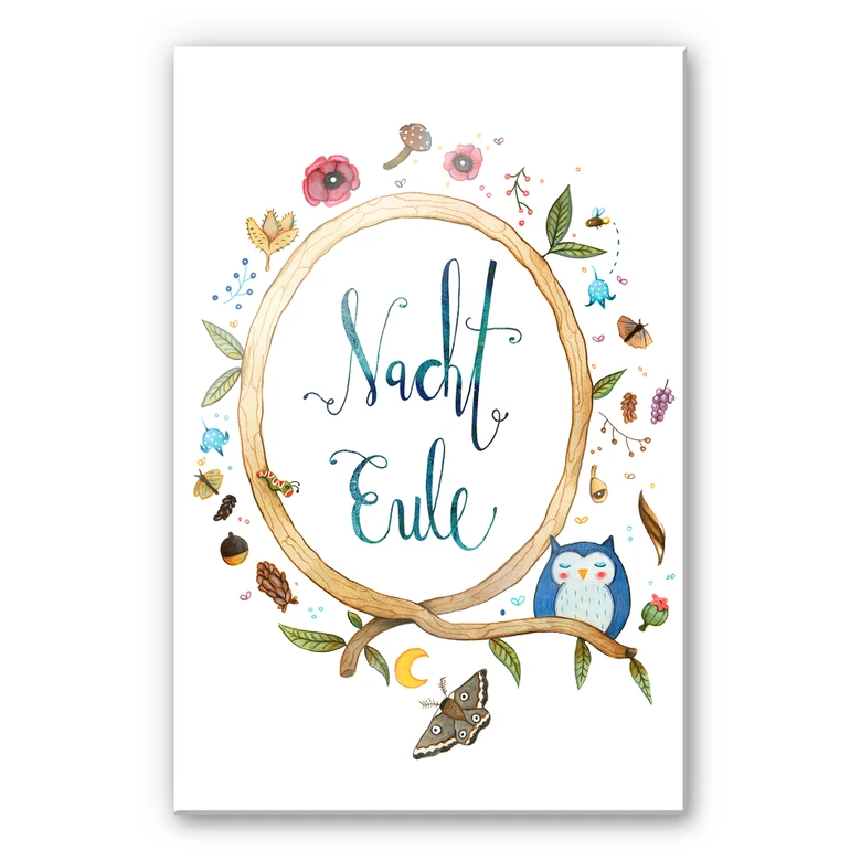 Acrylglasbild Loske - Nachteule 