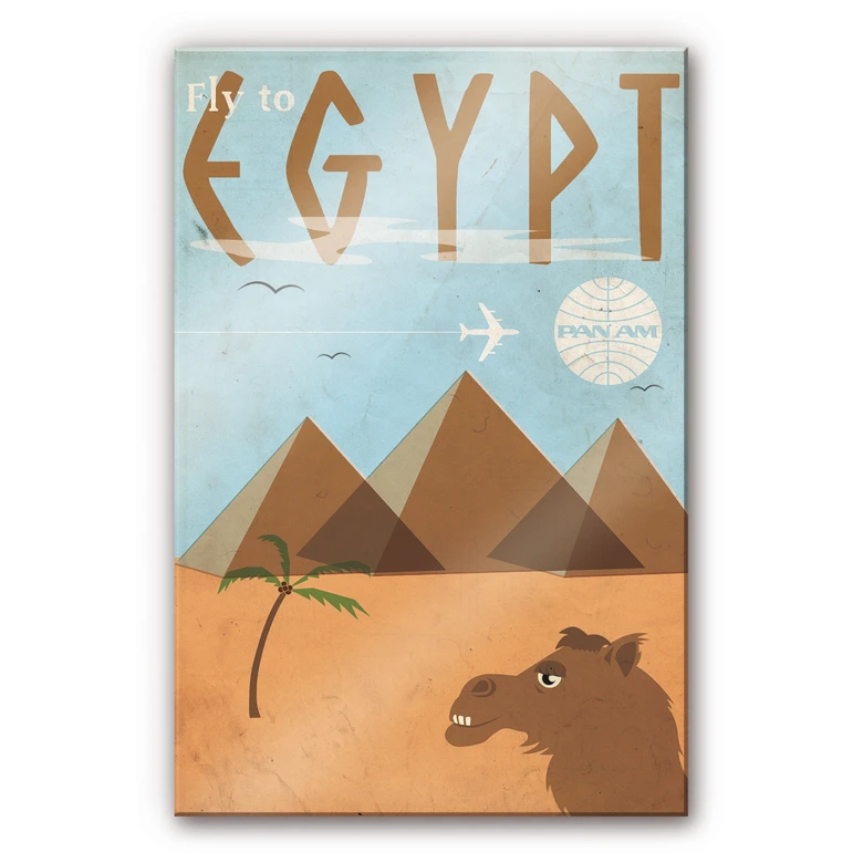 Akrylbillede PAN AM - Flyv til Egypten 