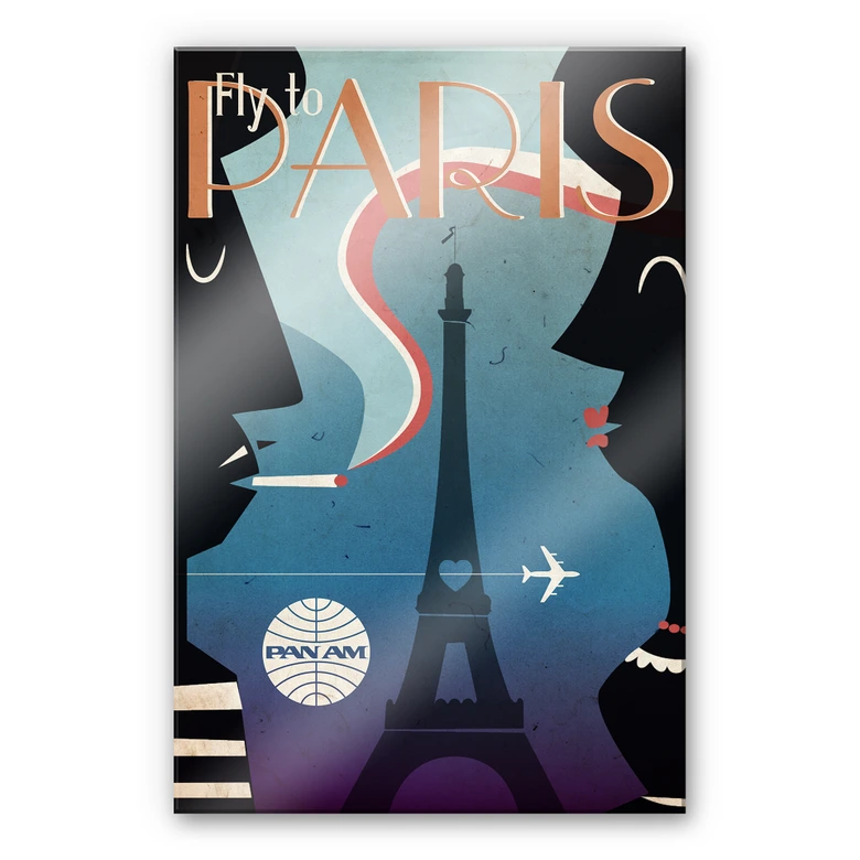 Akrylbillede PAN AM - Flyv til Paris 