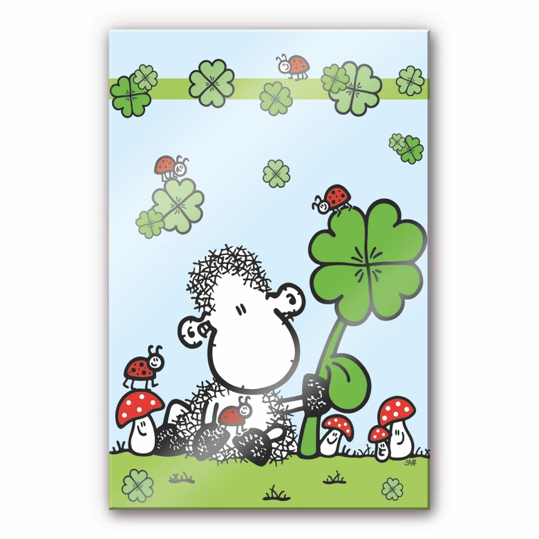 Acrylglasbild sheepworld Ganz viel Glück 