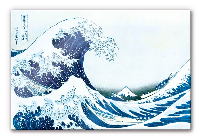 Acrylic print Hokusai - The Size Wave 