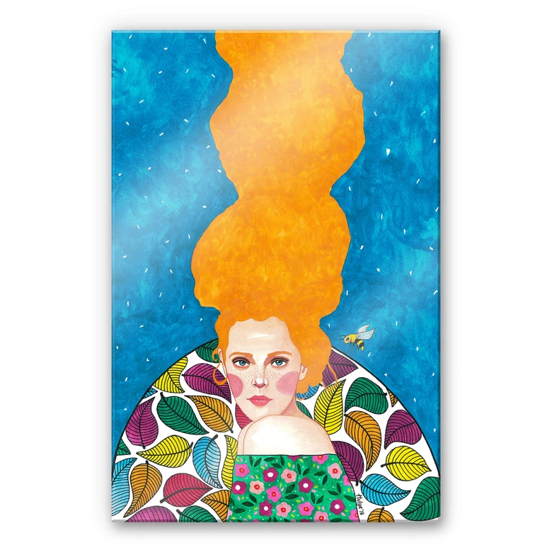 Acrylglasbild Hülya - Schöne Fremde 