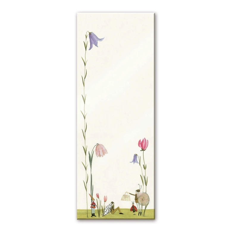 Tableau en verre acrylique Leffler - escargot à fleurs 