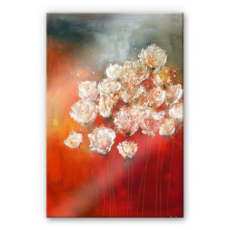 Acrylglasbild Melz - Wilder Mohn 