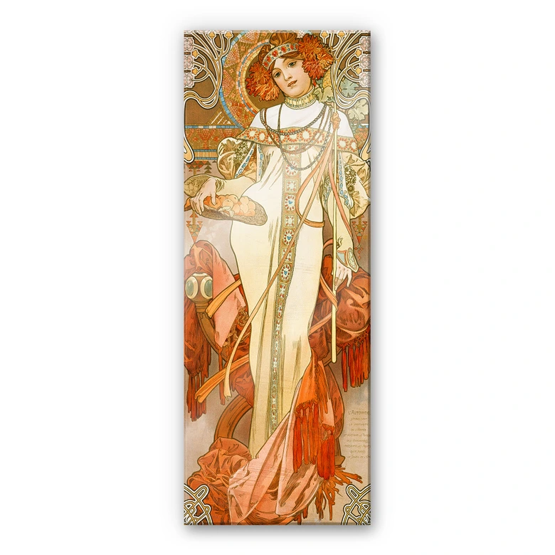Acrylic glass Mucha - Seasons: The Fall 1900 | wall-art.com