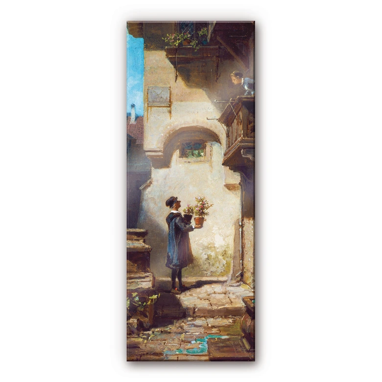 Tableau en verre acrylique - Spitzweg - L'admirateur - Panorama 