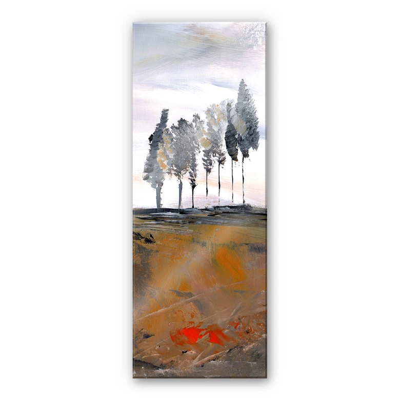 Acrylglasbild Niksic - Baumallee - Panorama 