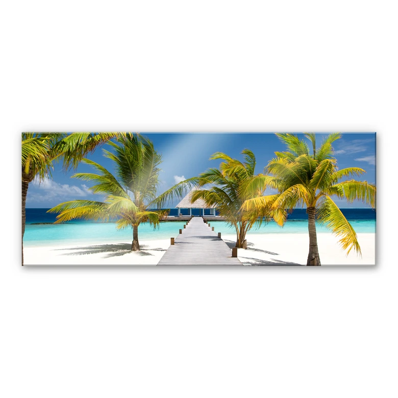 Acrylglasbild Der Weg ins Paradies - Panorama 