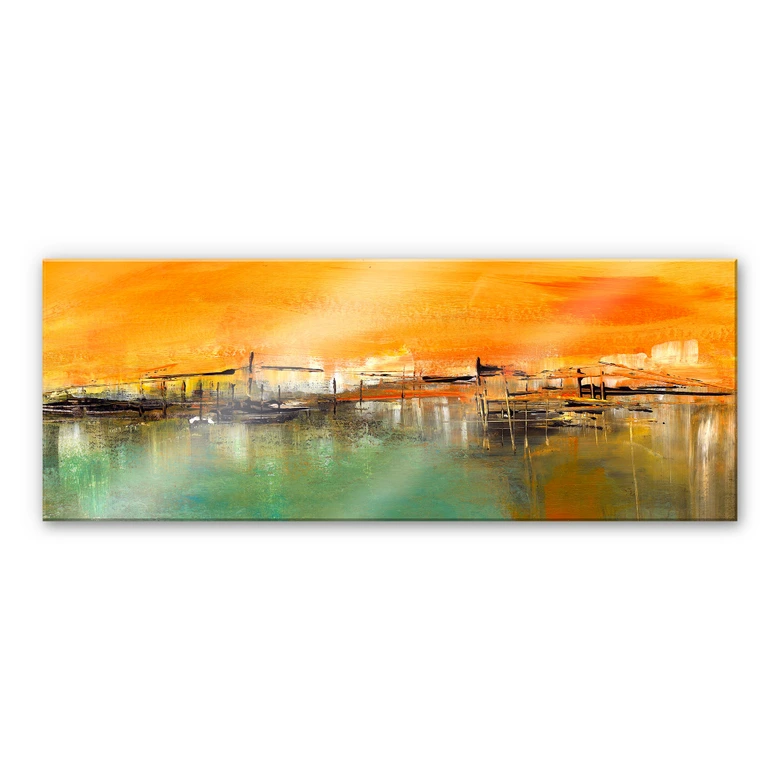 Acrylglasbild Niksic - Am Wasser - Panorama 