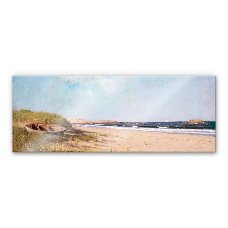 Tableau en verre acrylique - Silva - Sur la plage - Panorama 