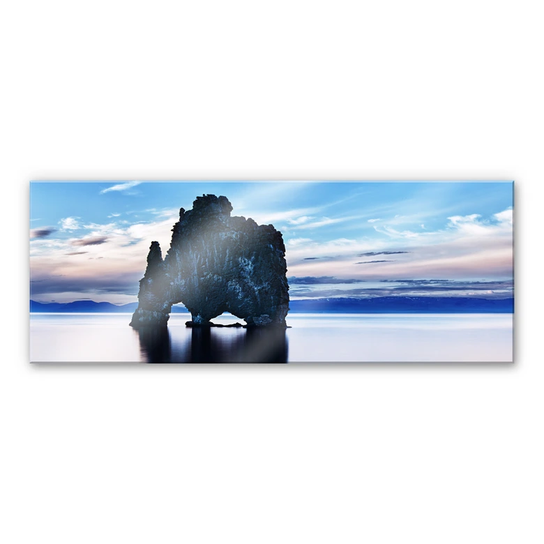 XXL Wandbild Felsen im Meer - Panorama 