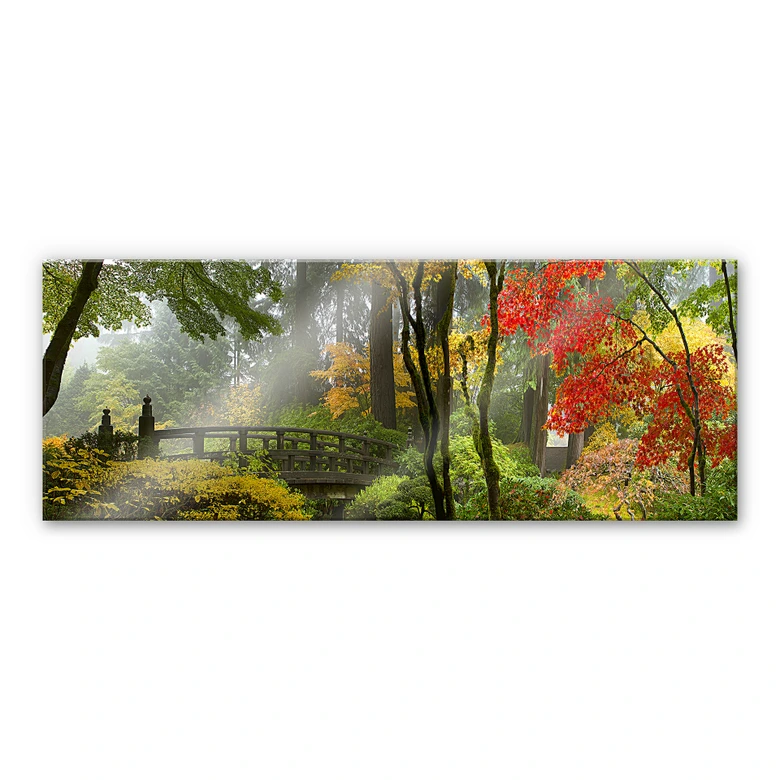 Tableau en verre acrylique - Jardin Japonais 