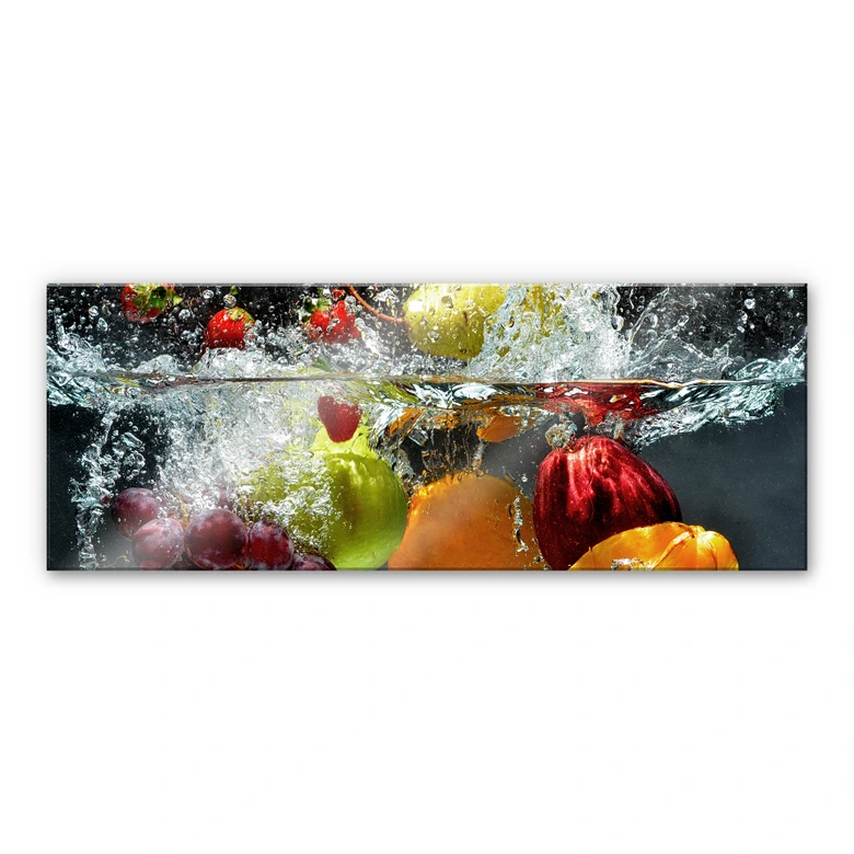 XXL Wanddecoratie Acrylglas Verfrissend Fruit Panorama 