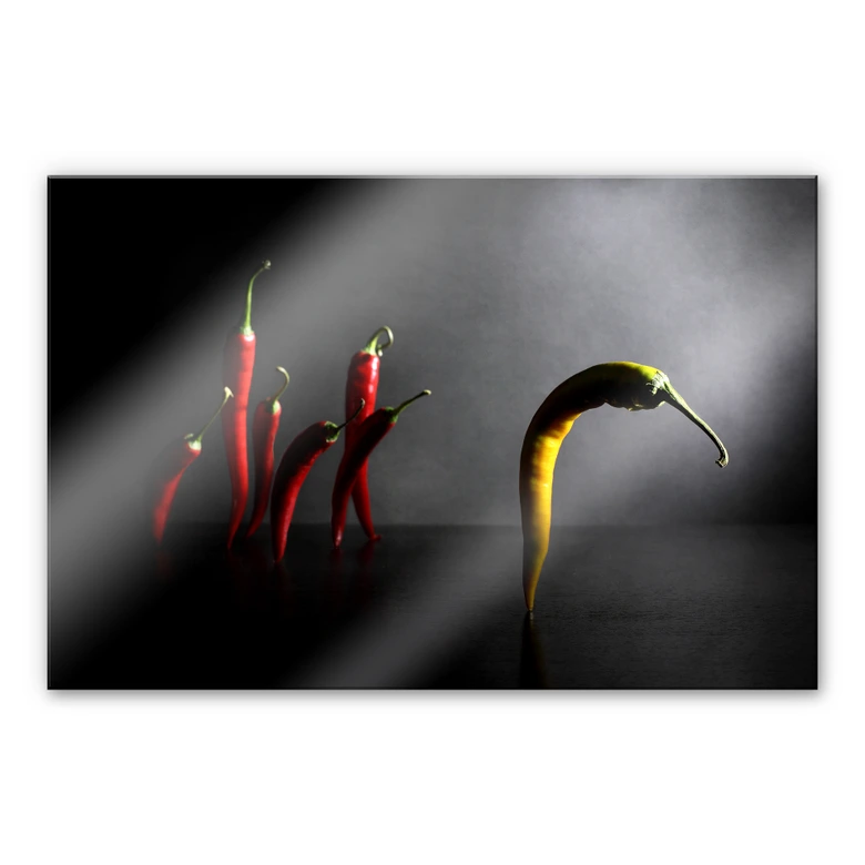 Acrylglasbild Ivanova - Hit the road, Chilipepper 